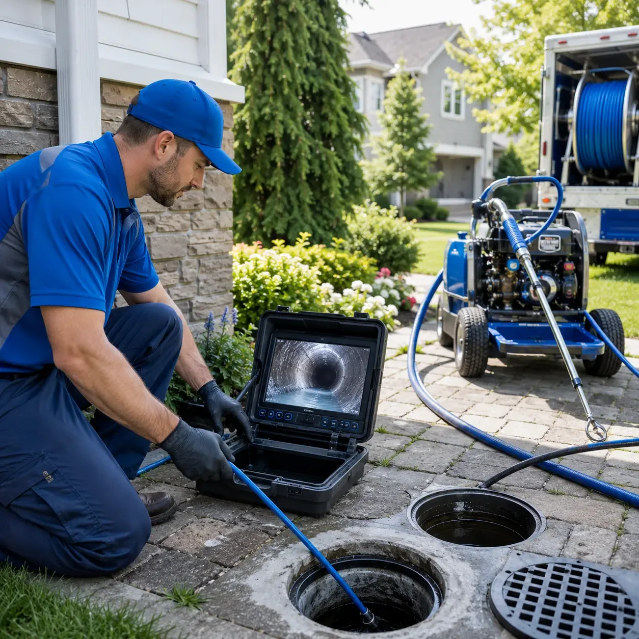 Outdoor drain cleaning professionals serving West Union, IA