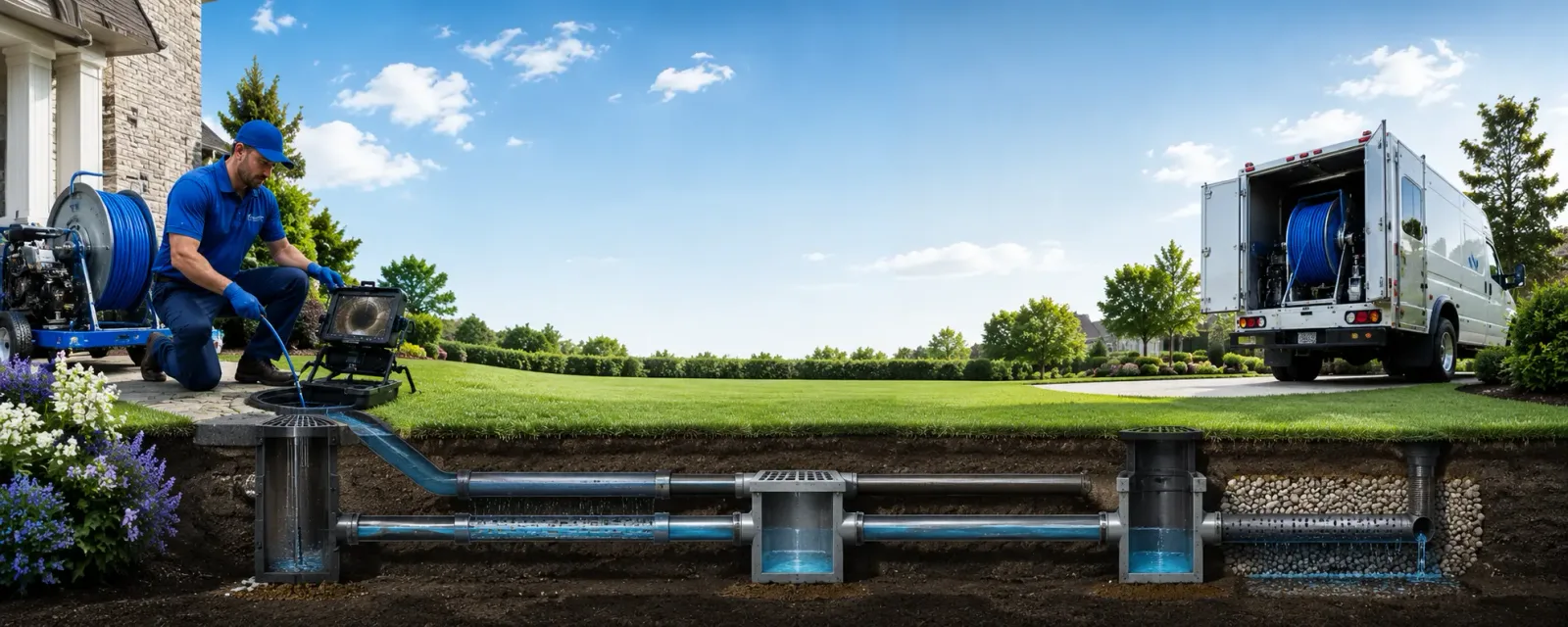Outdoor drain cleaning information for West Union, IA
